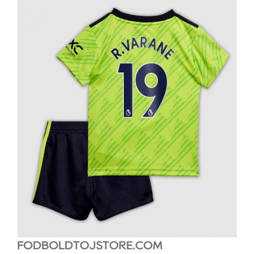 Manchester United Raphael Varane #19 Tredje sæt Børn 2022-23 Kortærmet (+ Korte bukser)